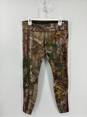 Under Armour Coldgear Camouflage Leggings with Pink Accents